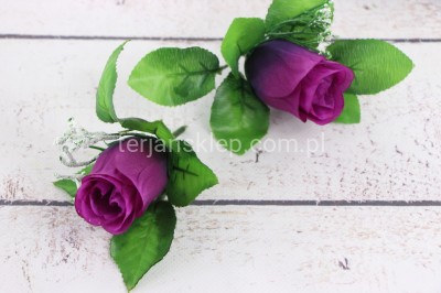 Pąk róży A042 (24 szt) dk lavender 