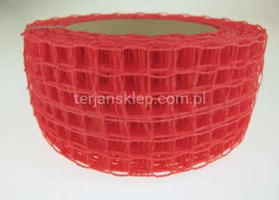 Taśma siatkowa 5cm b/z malina