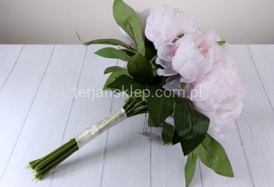 Wiązka ślubna z peonii SUN533 powder lt pink