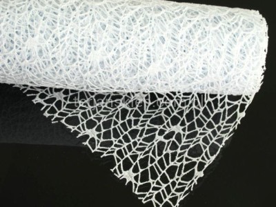 Siatka koronkowa o szer. 50 cm white