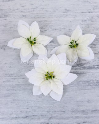 Gwiazda welurowa J130 cream (12szt)