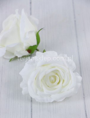 Róża wyrobowa N005 (12 szt) pure white (j.krem)