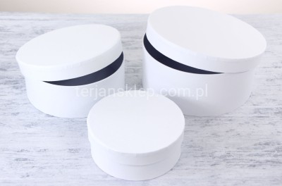 Flower box W8930 Tiffany (3 szt) white