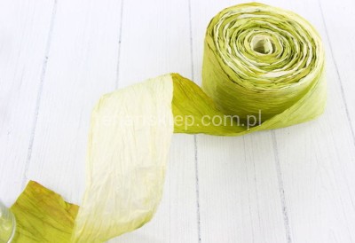 Taśma papierowa (j.oliwka/krem)