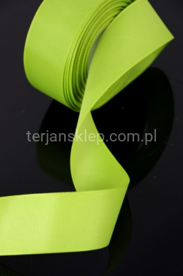 Taśma rypsowa 3,8cm x 25Y jungle green / seledynowa #083