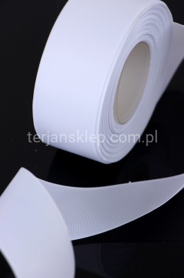 Taśma rypsowa 3,8cm x 25Y white