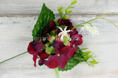 Hortensje na piku LIU287 (12 szt) burgund green #40