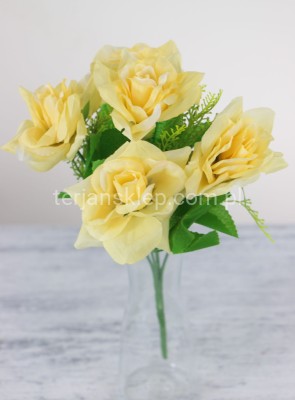 Bukiet różyczek H097 bl.żółty / lemon