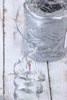 Wstążka rafia RAF01 AM silver