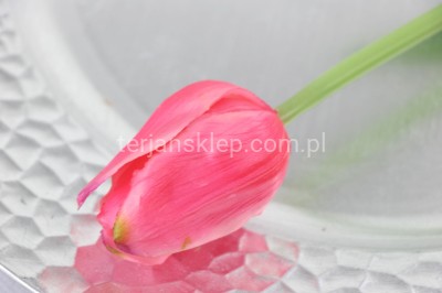 Tulipany silikonowe pojedyncze lekko rozwinięte CV13553 pink landrynka #6