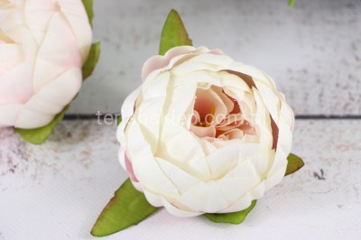 Peonia wyrobowa N006 (12 szt) lt pink/ivory