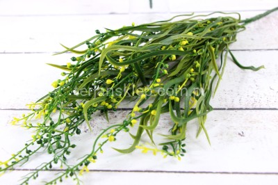 Bukiet traw z kuleczkami PS073 żółty