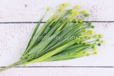 Bukiet traw z kuleczkami CE636 / CV13956 ziel/żół.