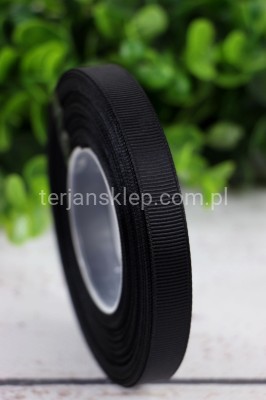 Taśma rypsowa 1,2cm x 25Y black / #900
