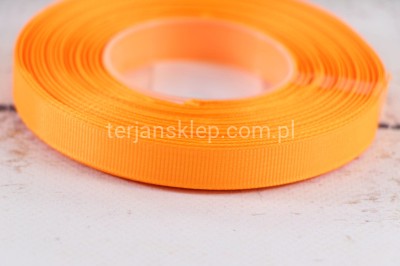 Taśma rypsowa 1,2cm x 25Y  orange