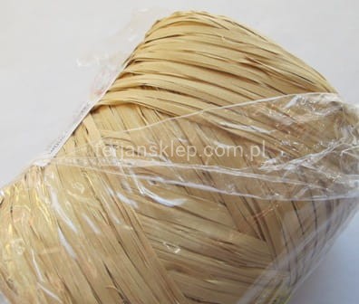 Wstążka rafia RAF01 AM j.naturalna #16
