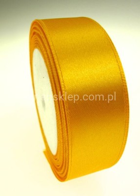 Tasiemka satynowa 25mm x 32mb  złota #104