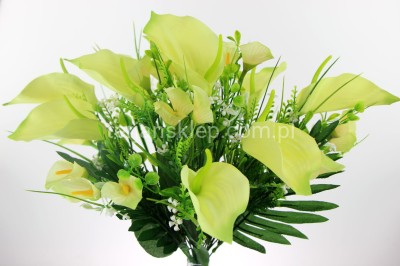 Bukiet calla J220 B lt yellow/lt green zmiana foto