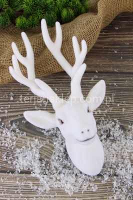 Poroże głowa renifera flok. TG56924 biel #1