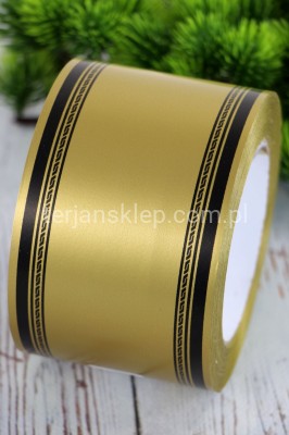 Szarfa 7,5 cm x 50y CLEOPATRA gold/black