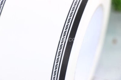 Szarfa 7,5 cm x 50y CLEOPATRA white/black