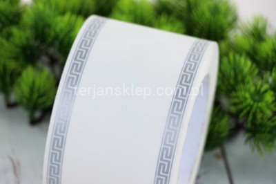 Szarfa 7,5 cm x 50y ATHENIS white/silver