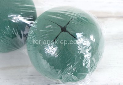 Kula z gąbki do kwiatów żywych fi 14 cm (2 szt) 1123