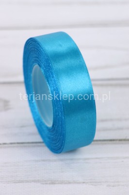 Taśma satynowa 25mm x 32mb  dark turquise