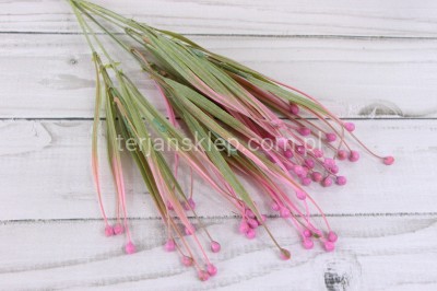 Bukiet traw z kuleczkami CE636 / CV13956 ziel/róż