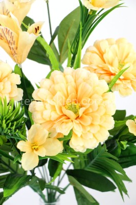 Bukiet dalie+alstromerie J312 lt tea/yellow