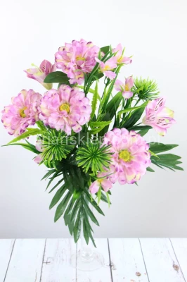 Bukiet dalie+alstromerie J312 dr pink/lilac