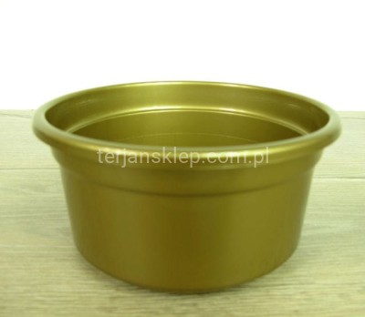 Doniczka WRZOS fi 14cm (złota)