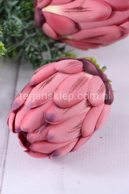 Karczoch główka / protea ART224 (12 szt) dirty pink #4
