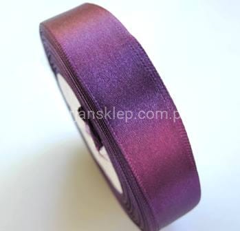 Taśma satynowa 25 mm dk plum