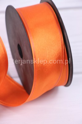 Wstążka atłasowa 4 cm orange