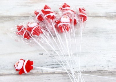 Mikołaj welur na piku TG38472 (9 szt) red