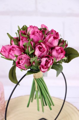 Wiązka róż CA844 "ślubna" pink