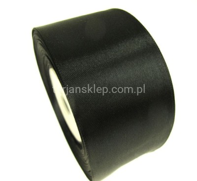 Taśma satynowa 5 cm x 32 mb black