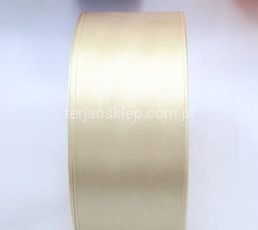 Taśma satynowa 38 mm x 32 mb cream