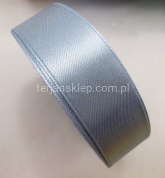 Taśma satynowa 25mm x 32 mb silver / #111