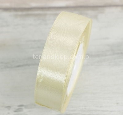 Taśma satynowa 25mm x 32mb cream / #004