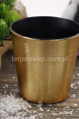 Osłonka / doniczka plastikowa TG50406 gold #2