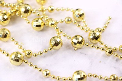 Girlanda koralikowa DISCO (2,7m) TG51028 gold #2