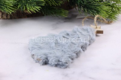 Futrzana choinka TG61050   szara