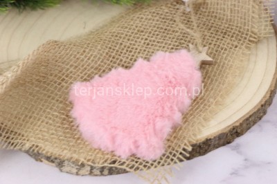 Futrzana choinka TG61050   różowa