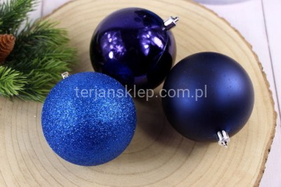 Bombki fi 8 cm (15 szt) PB815 dark blue