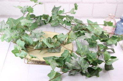 Girlanda z liśćmi hedery BL063 powder green (omszała)