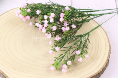 Kwitnący len (gałązki) 3 szt H403 (lt pink)