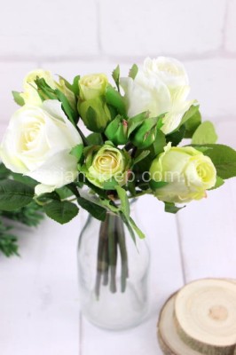 Wiązka róż CV26349 cream green #2