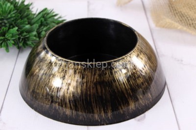 Doniczka Henka (1 szt) black/gold